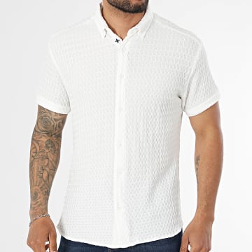 Classic Series - Chemise Manches Courtes Texturée 167 Blanc