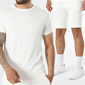 Deeluxe - Tracksuit T-Shirts And Jogger Shorts T1055M 06T755M Light Beige