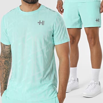 Helvetica - Conjunto T-Shirt E Calção De Treino Bolt 12 19 Turquesa
