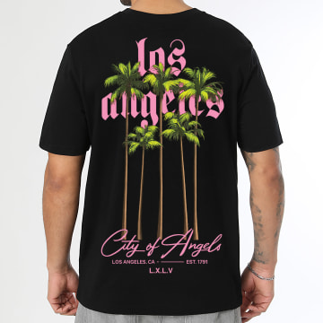 Luxury Lovers - Camiseta Oversize City Of Angels Negro