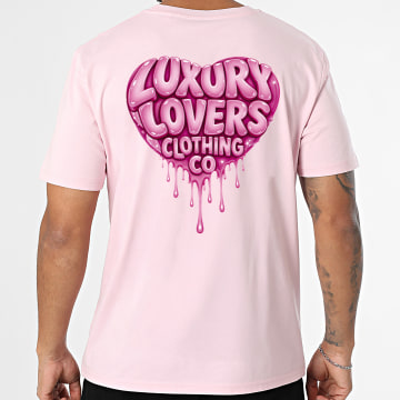 Luxury Lovers - Camiseta Oversize Heart Clothing Co Rosa