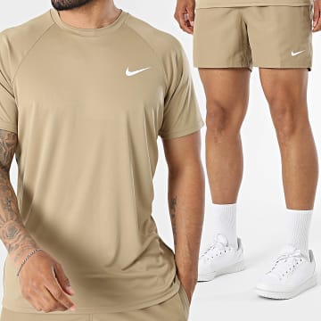 Nike - Pack of T-Shirts And Swim Short Nessa 586 560 Camel