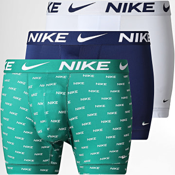 Nike - Pack de 3 Boxers Dri-Fit Essential Micro KE1157 Verde Azul Marino Azul Claro