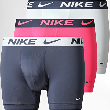 Nike - Pack de 3 Boxers Dri-Fit Essential Micro KE1157 Rosa Fluorescente Gris Antracita Verde Agua