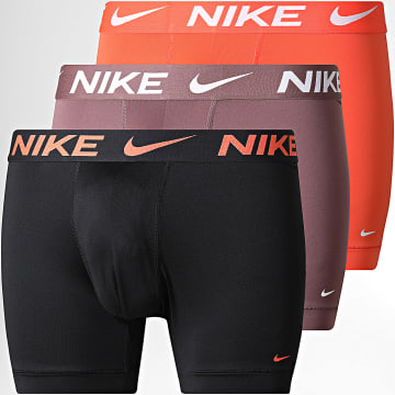 Nike - Pack van 3 Boxers Dri-Fit Essential Micro KE1157 Zwart Oranje Bruin