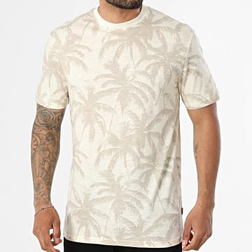 Only And Sons - T-Shirt Floral Perry Life Leaf AOP Beige