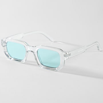 Only And Sons - Sonnenbrille Square Blau Transparent