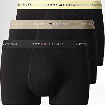 Tommy Hilfiger - Lot De 3 Boxers 3890 Noir Jaune Beige
