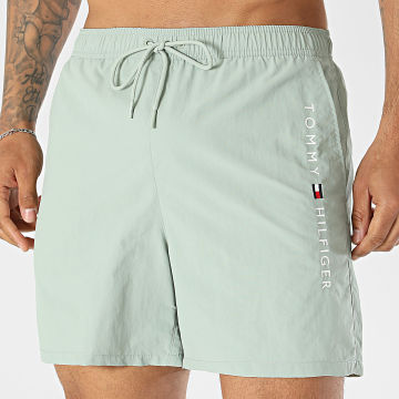 Tommy Hilfiger - Short De Bain Medium Drawstring 3748 Vert Kaki Clair