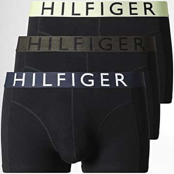 Tommy Hilfiger - Pack De 3 Boxers 3886 Negro Azul Marino Amarillo Verde Kaki