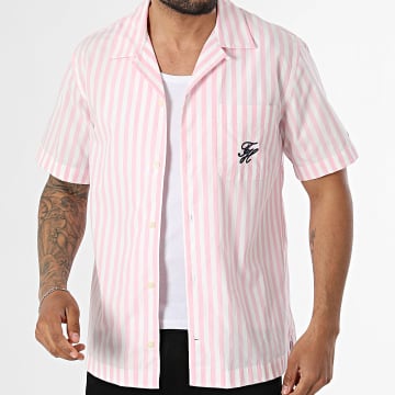 Tommy Hilfiger - Chemise Manches Courtes A Rayures Papertouch Pop Stripe 2986 Blanc Rose