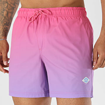 Jack And Jones - Badshort Maui Horizon Dip Dye Roze Paars Verloop