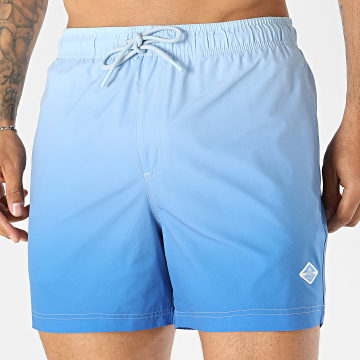 Jack And Jones - Zwembroek Maui Horizon Dip Dye Lichtblauw Koningsblauw Verloop