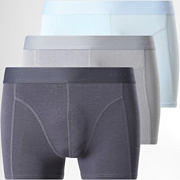 Jack And Jones - Pack de 3 Boxers Bamboo Solid Azul Claro Azul Marino Gris