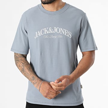 Jack And Jones - T-Shirt Cassis Branding Cinza