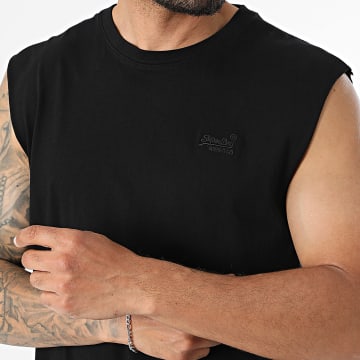 Superdry - T-Shirt Sem Mangas Essential Logo M6010820A Preto