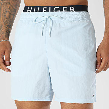 Tommy Hilfiger - Short De Bain Medium Drawstring 3749 Bleu Clair