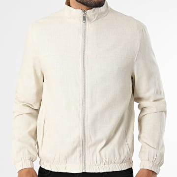 Frilivin - Veste Zippée 095 Beige Chiné