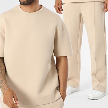 Ikao - Ensemble Tee Shirt Et Pantalon Jogging 674 Beige