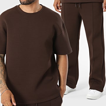 Ikao - Ensemble Tee Shirt Et Pantalon Jogging 674 Marron