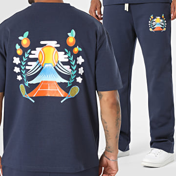 Ikao - Conjunto Camiseta y Pantalón de chándal 180 Azul Marino