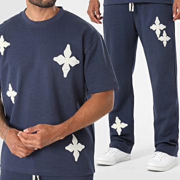 Ikao - Conjunto Camiseta y pantalón chándal 142 azul marino
