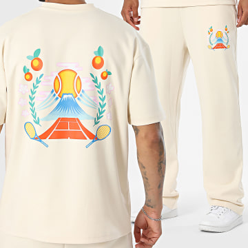 Ikao - Set T-Shirt und Jogginghose 180 Hellbeige