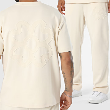 Ikao - Set T-Shirt und Jogginghose 143 Hellbeige