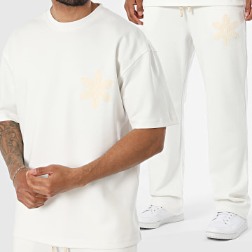 Ikao - Set T-Shirt Und Jogginghose 087 Weiß