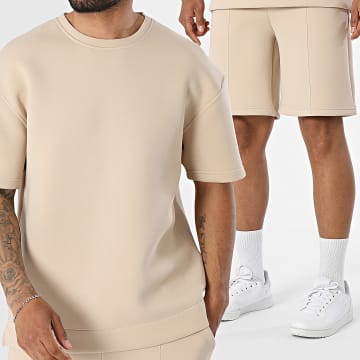 Ikao - Trainingsanzug T-Shirt Und Jogging-Short 675 Beige