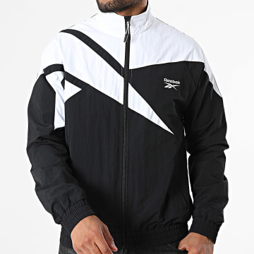 Reebok - Casaco Zíper Tracktop 100250910 Preto Branco