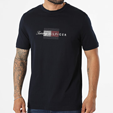 Tommy Hilfiger - T-Shirts Regular Fit Script Flag 3226 Navy Blue