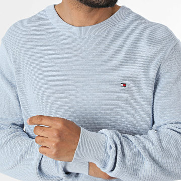 Tommy Hilfiger - Pull Seasonal Structure Crew Neck 2799 Bleu Clair