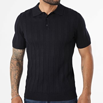 Frilivin - Polo Korte Mouwen Gebreid 633 Marineblauw