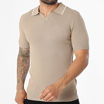 Frilivin - Polo Manga Corta Punto 785 Beige