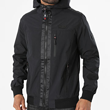 Geographical Norway - Jacke Kapuze Reißverschluss Bagamon Schwarz