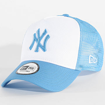 New Era - Casquette Trucker League Essential NY New York Yankees 60856282 Bleu Clair Blanc