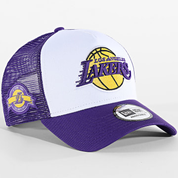 New Era - Sneaker Trucker Side Patch LA Los Angeles Lakers 60667463 Paars Wit