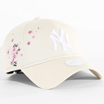 New Era - Casquette Femme Floral Icon 9Forty NY New York Yankees 60856330 Beige Floral