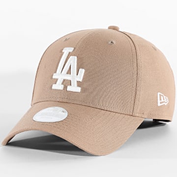 New Era - Casquette Femme Linen 9Forty LA Los Angeles Dodgers 60856358 Camel