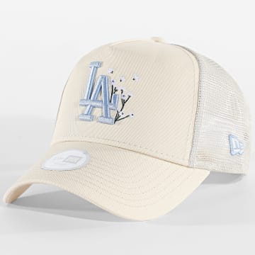 New Era - Casquette Trucker Femme Floral LA Los Angeles Dodgers 60856362 Beige