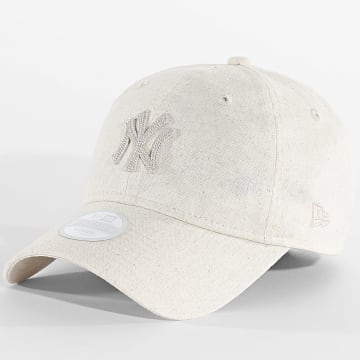 New Era - Casquette Femme Midi Linen 9Twenty NY New York Yankees 60856309 Beige