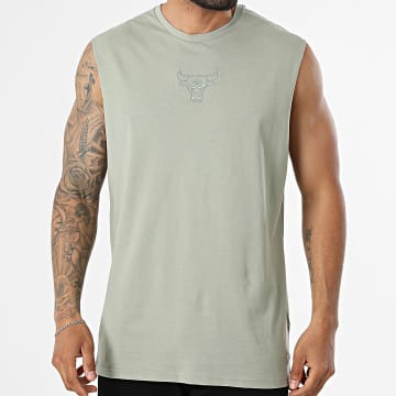 New Era - Regata Chicago Bulls 60856185 Verde Caqui Claro