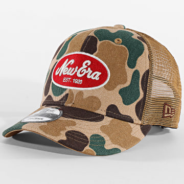 New Era - Sneaker Trucker Duck Camo 9Fifty 60856363 Kameel Groen Bruin Camouflage