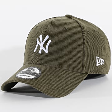 New Era - Gorra Soft Corduroy 9Forty NY New York Yankees 60856329 Verde Kaki