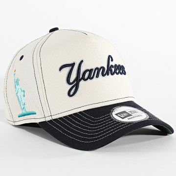 New Era - Casquette City Icon Eframe NY New York Yankees 60856325 Beige Bleu Marine