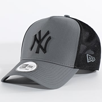 New Era - Chapéu Trucker MLB Sport NY New York Yankees 60856379 Cinza Antracite Preto
