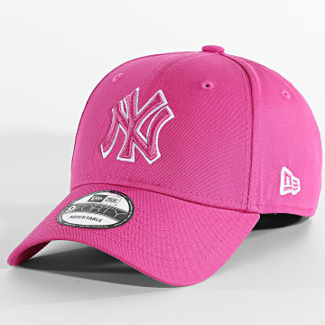 New Era - Gorra Team Outline 9Forty NY New York Yankees 60856268 Rosa Fucsia