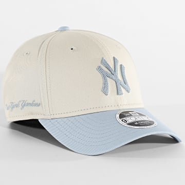 New Era - Cap Side Script 9Forty NY New York Yankees 60856248 Beige Light Blue