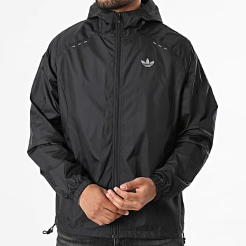 Adidas Originals - Coupe-Vent Capuche Zippé Tech Essential KE4104 Noir